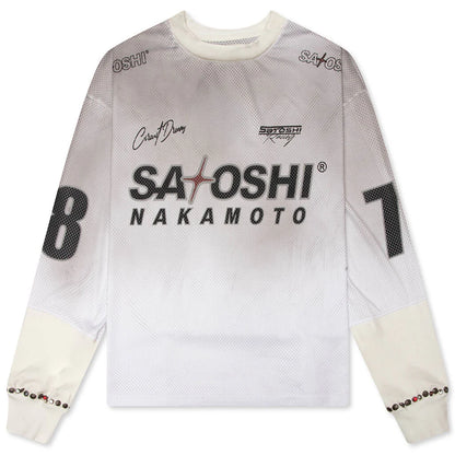 Mesh Moto Jersey White
