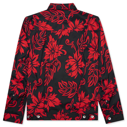 Floral Print Blouson Red