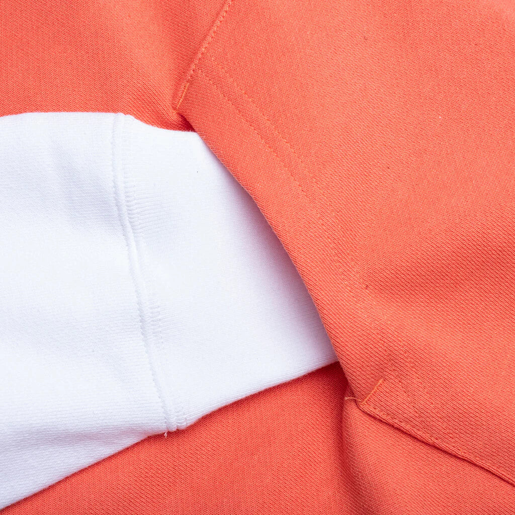 Shark Full Zip Hoodie Korea Orange