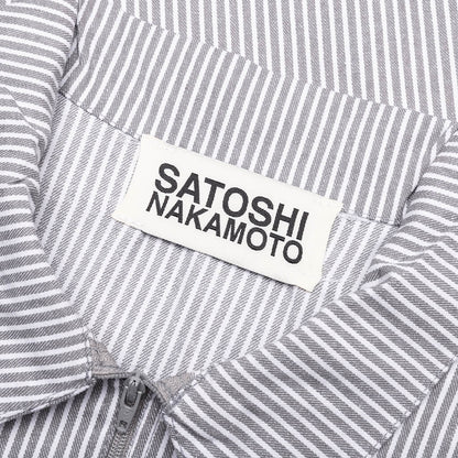 A Lot on My Mind Oversized Workshirt Grey Stripes