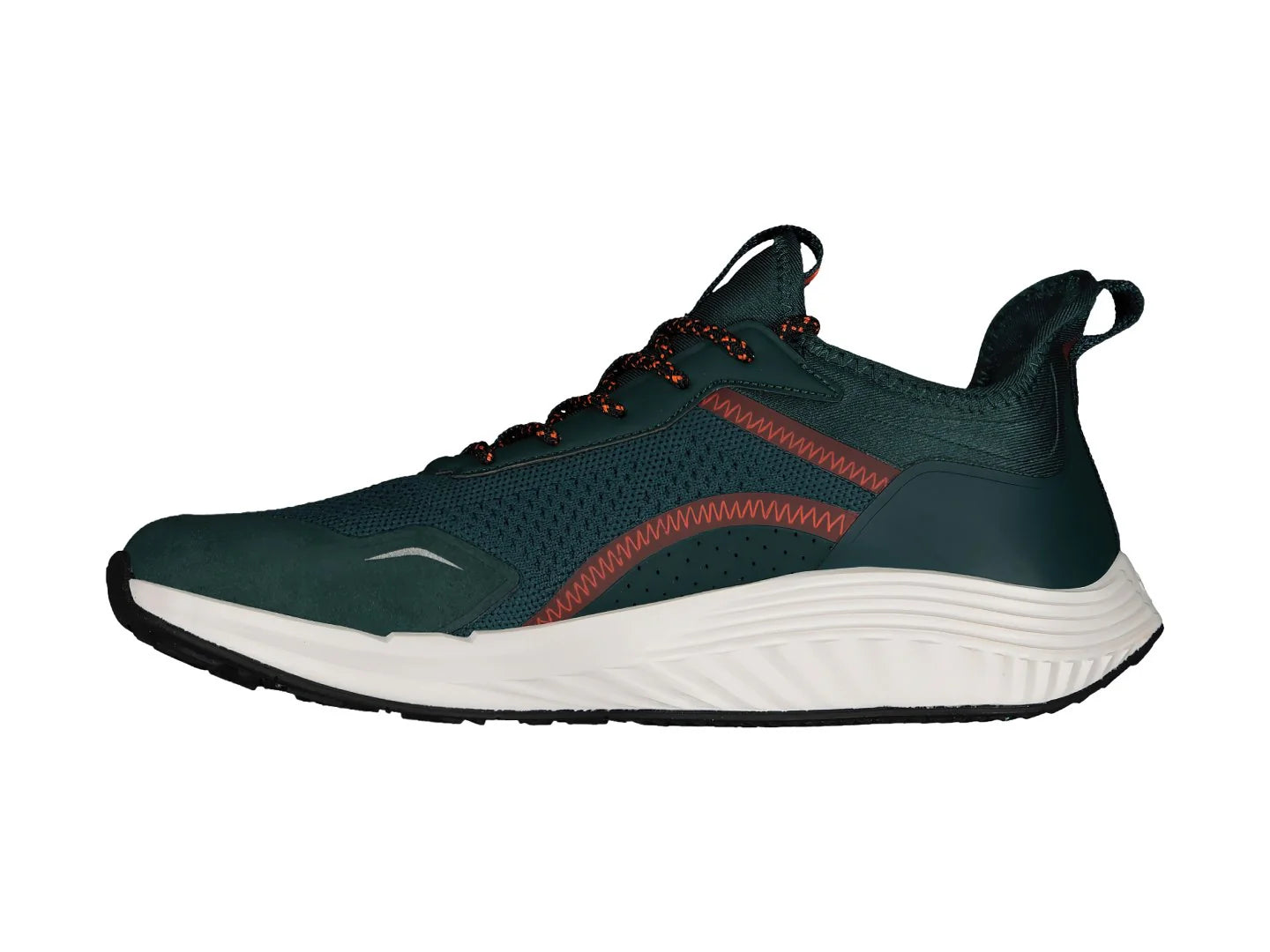 Tenis Charly Verde Oscuro y Naranja para Hombre