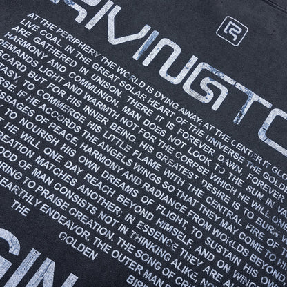 Divinity Paper Garden L S Tee Faded Black