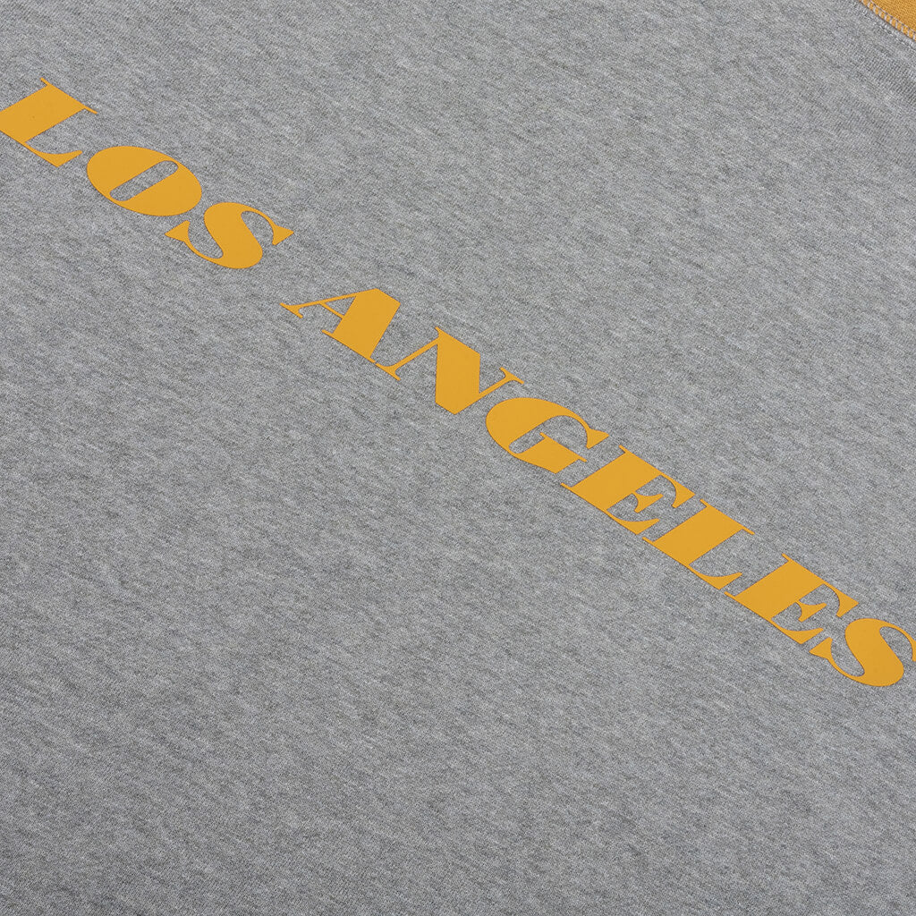 Fear of God Essentials x NBA Lakers Sport Hoodie Concrete Heather Canyon