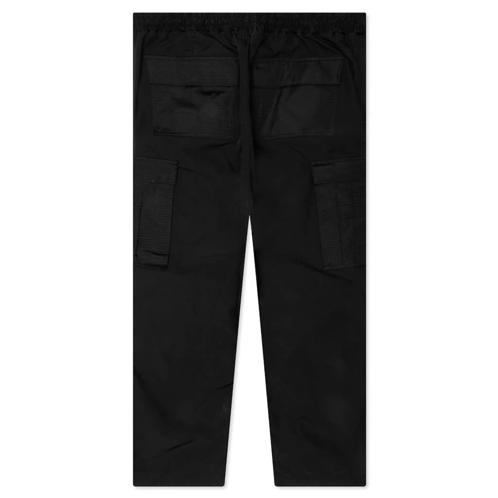 Nylon Cargo Pants Black