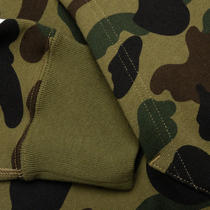 1st Camo 2nd Shark Full Zip Hoodie Green