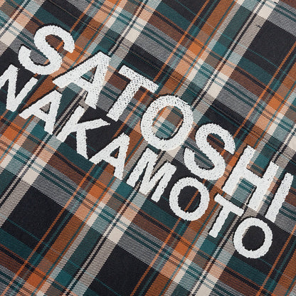 Bender Cut Off Flannel Orange Plaid