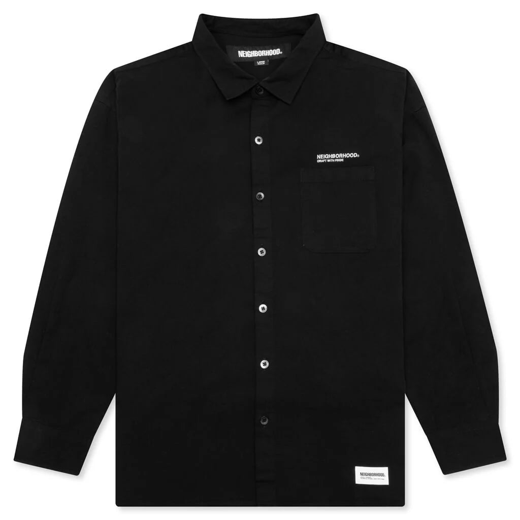 Over Shirt L S Black