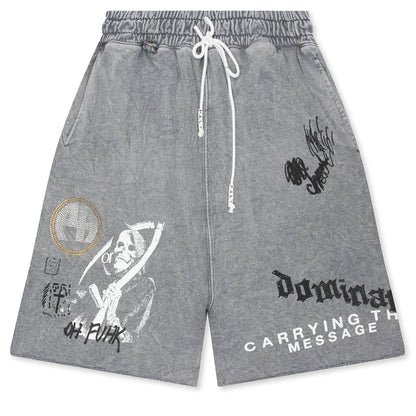 Carrying The Message Sweatshort Gray