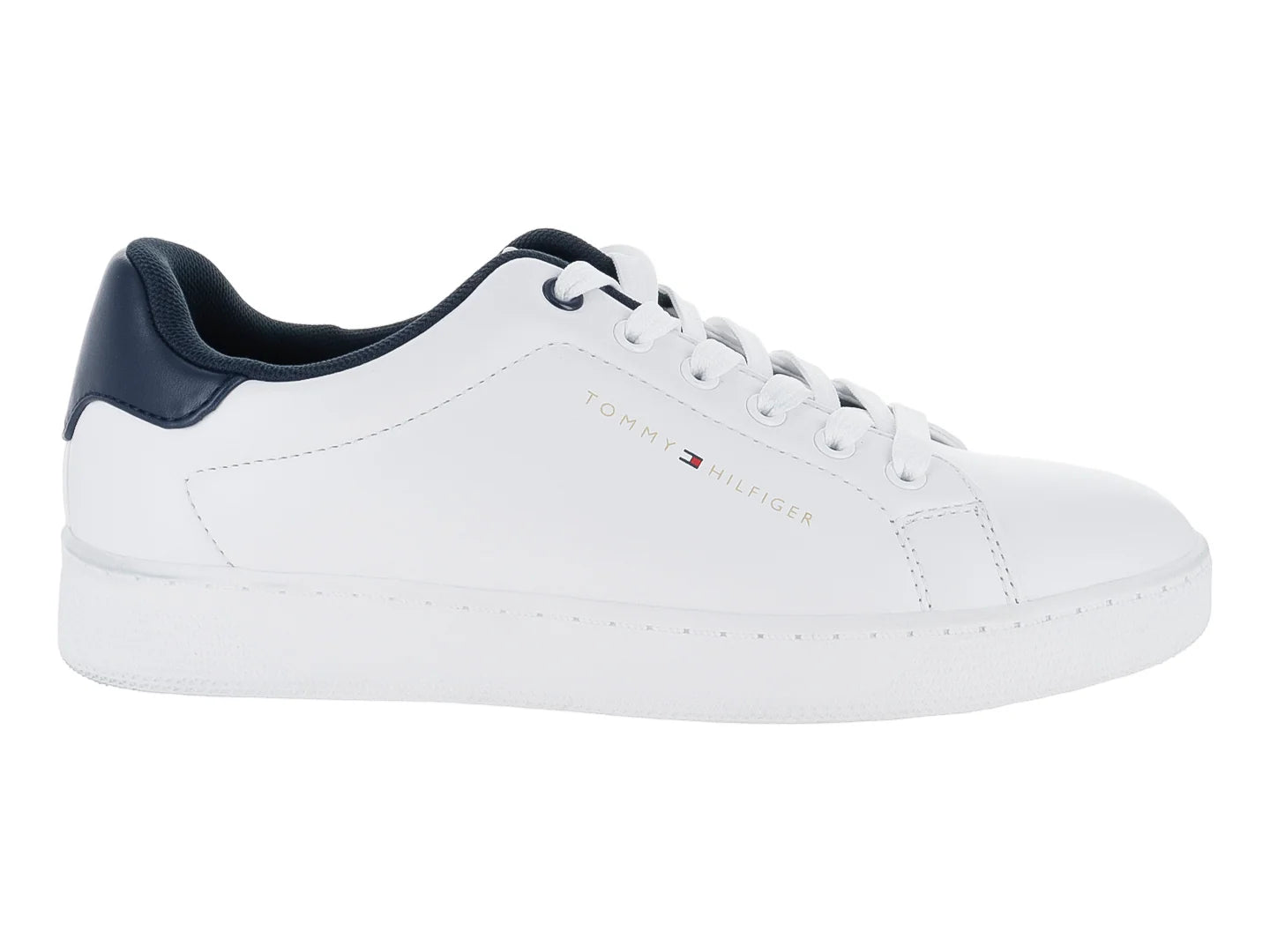 Tenis Tommy Hilfiger Blanco y Azul Marino para Mujer