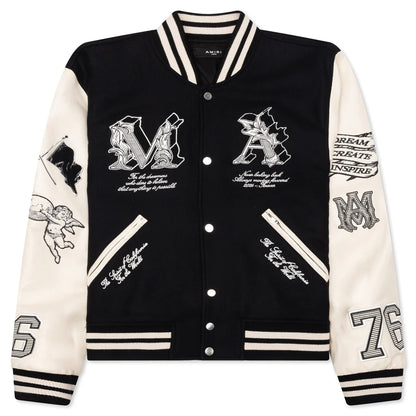 MA Angel Varsity Jacket Black