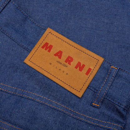 Denim Shorts with Trunakaroo Plaque Blue