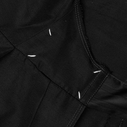 Silk Apron Stole Dress Black