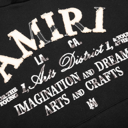 Distressed Arts District Hoodie Black