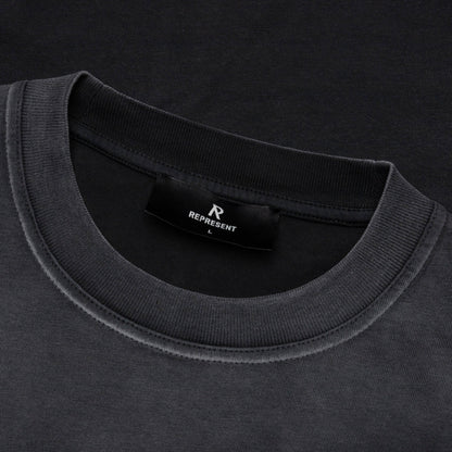 Feature x Represent Multi Logo T Shirt Stained Black