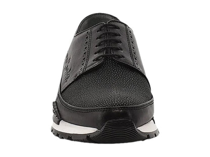 Tenis Cuadra de Mantarraya Negro para Hombre