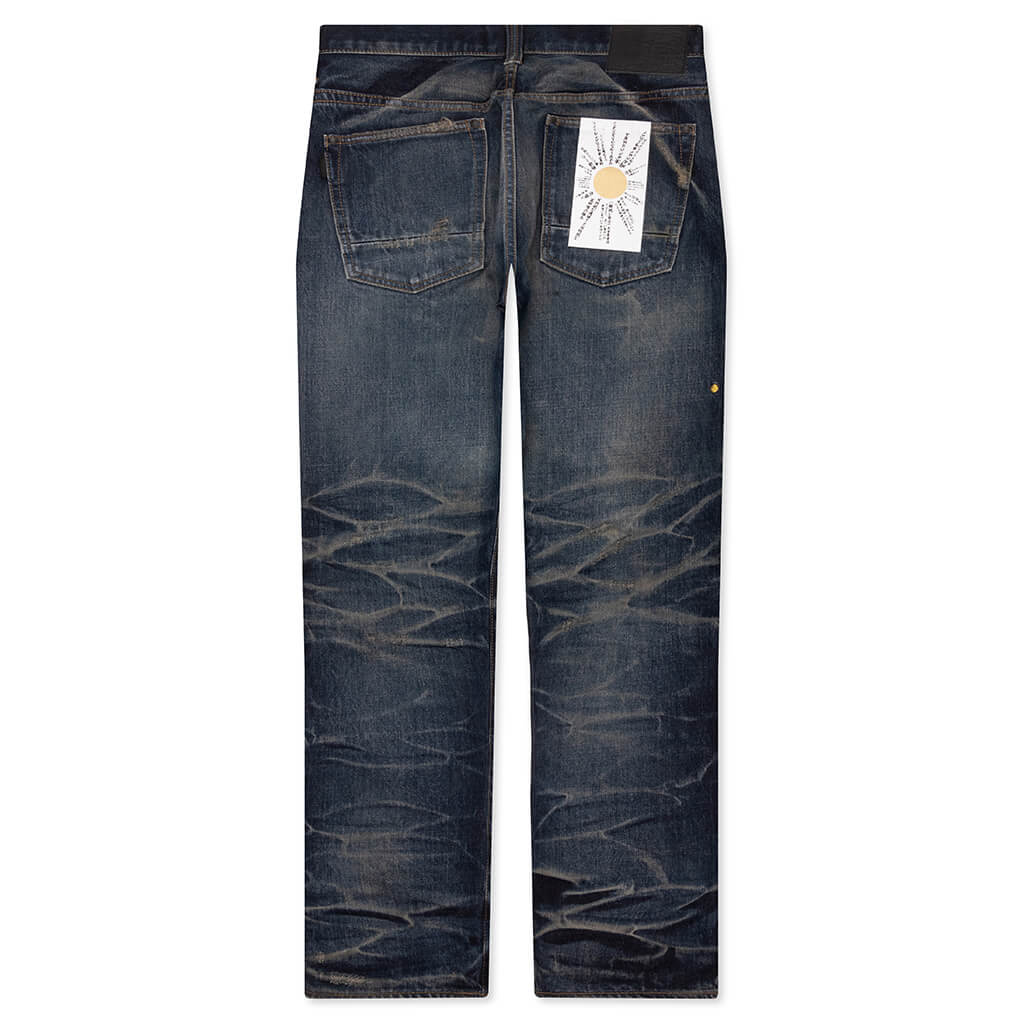 Edo Straight Aza Repaired Mid Blue