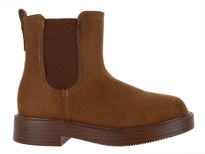 Botines VAVITO de Gamuza Color Camel para Niña