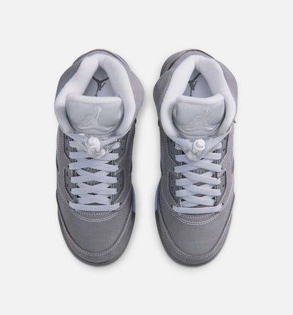 Air Jordan 5 Retro Wolf Grey Grade School Lifestyle Shoe Light Graphite White Wolf Grey