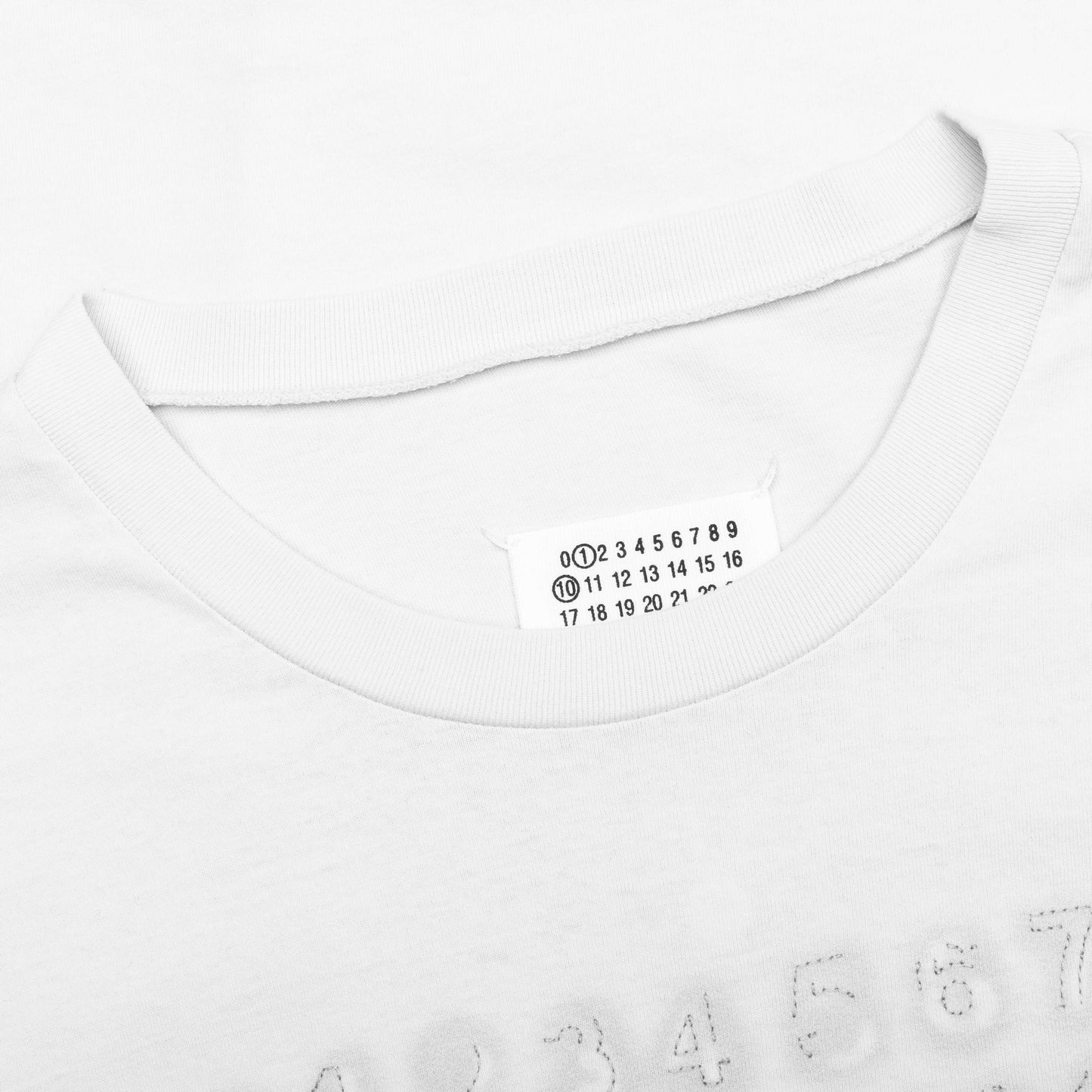 Embroidered Logo T Shirt Ecru