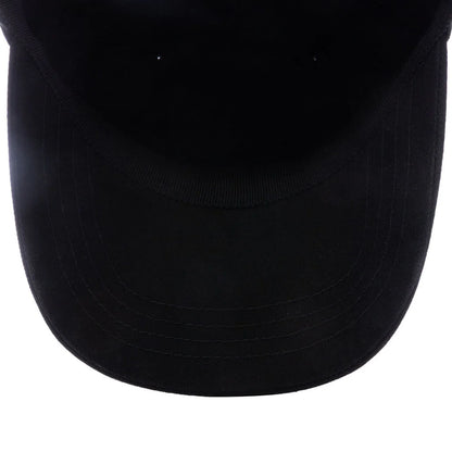 Embroidered Logo Curved Cap Black