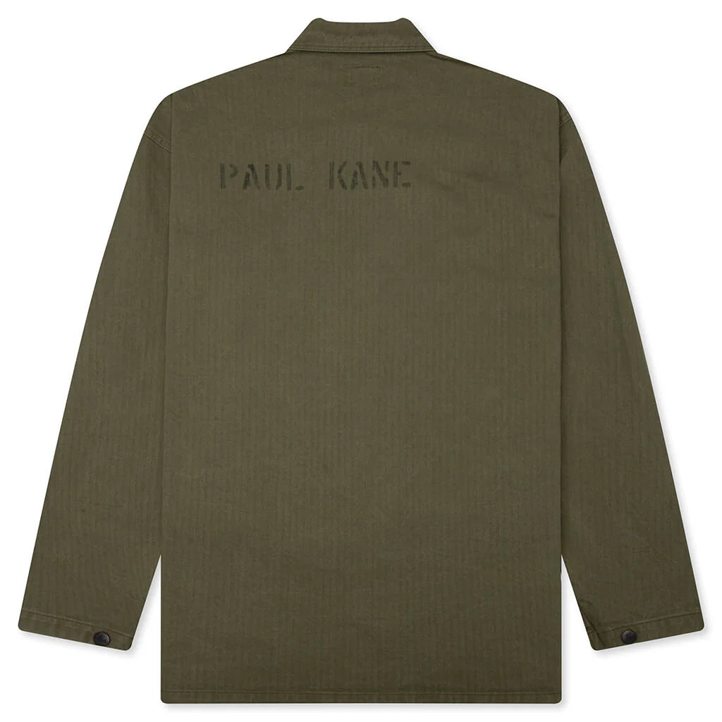 Cotton Herringbone N 3 Jacket Olive