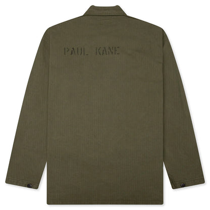 Cotton Herringbone N 3 Jacket Olive