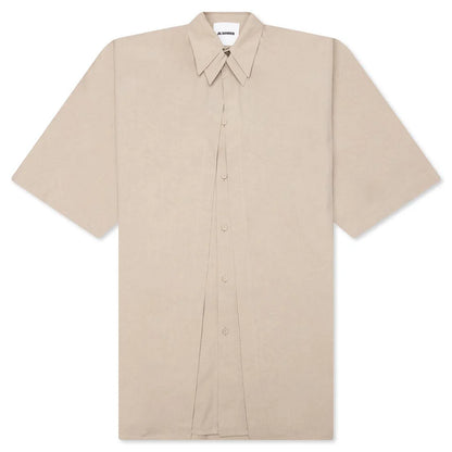 Double Layer Cotton Poplin Shirt Powder Green