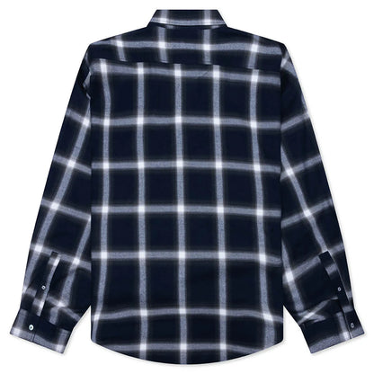 Check Button up Shirt Navy Multi