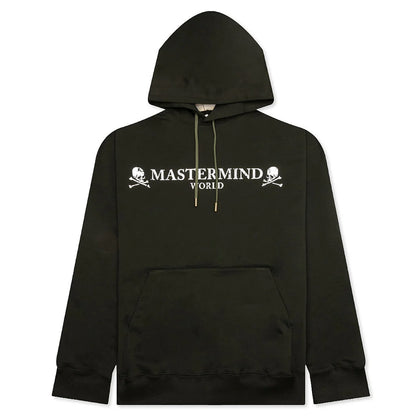 Logo Knit Hoodie Olive