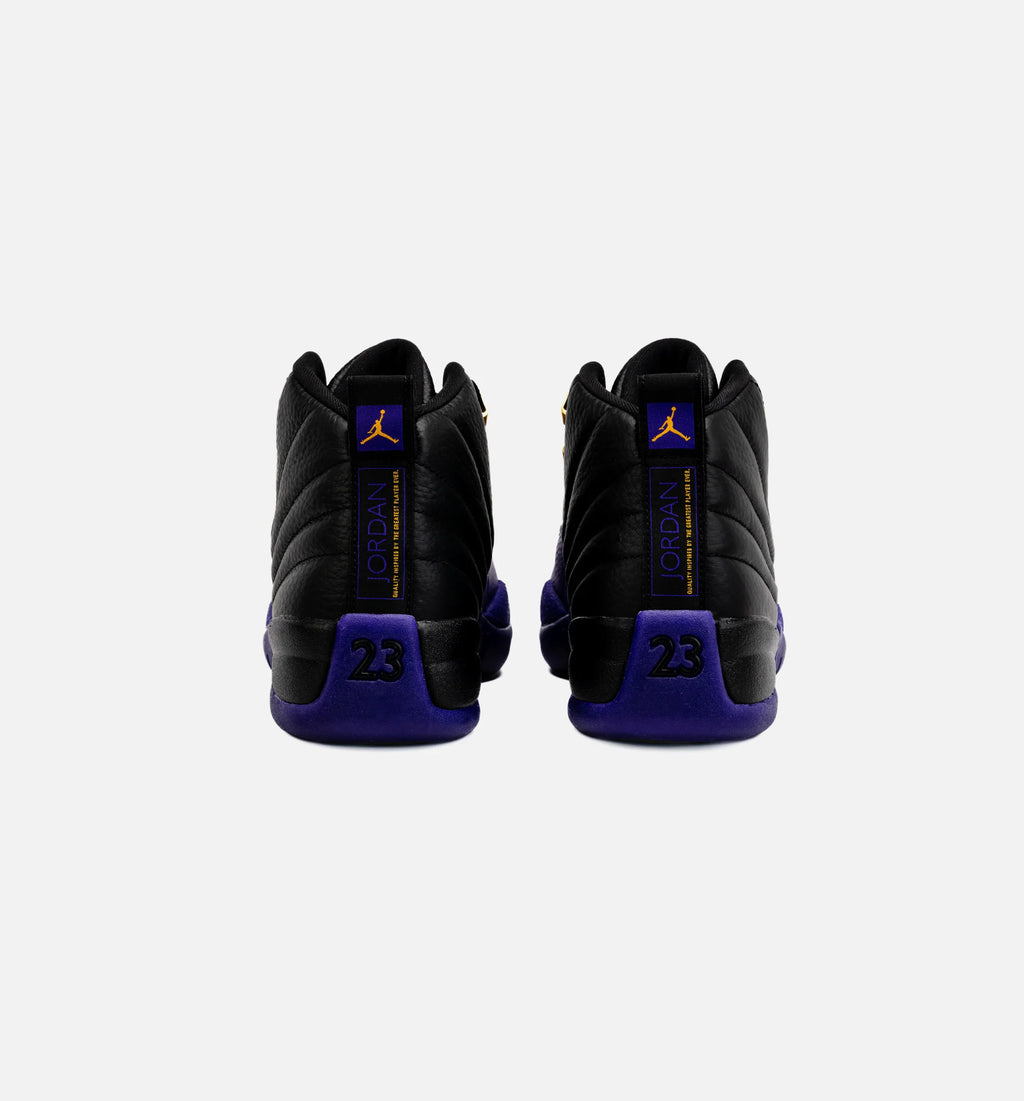 Air Jordan 12 Retro Field Purple Mens Lifestyle Shoe Black Purple Free Shipping