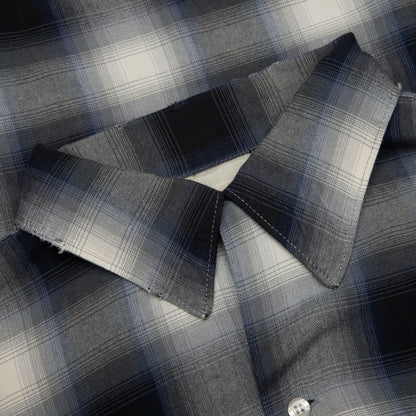 Saint Michael x Lastman Mx6 Checkered L S Buttonup Shirt Navy