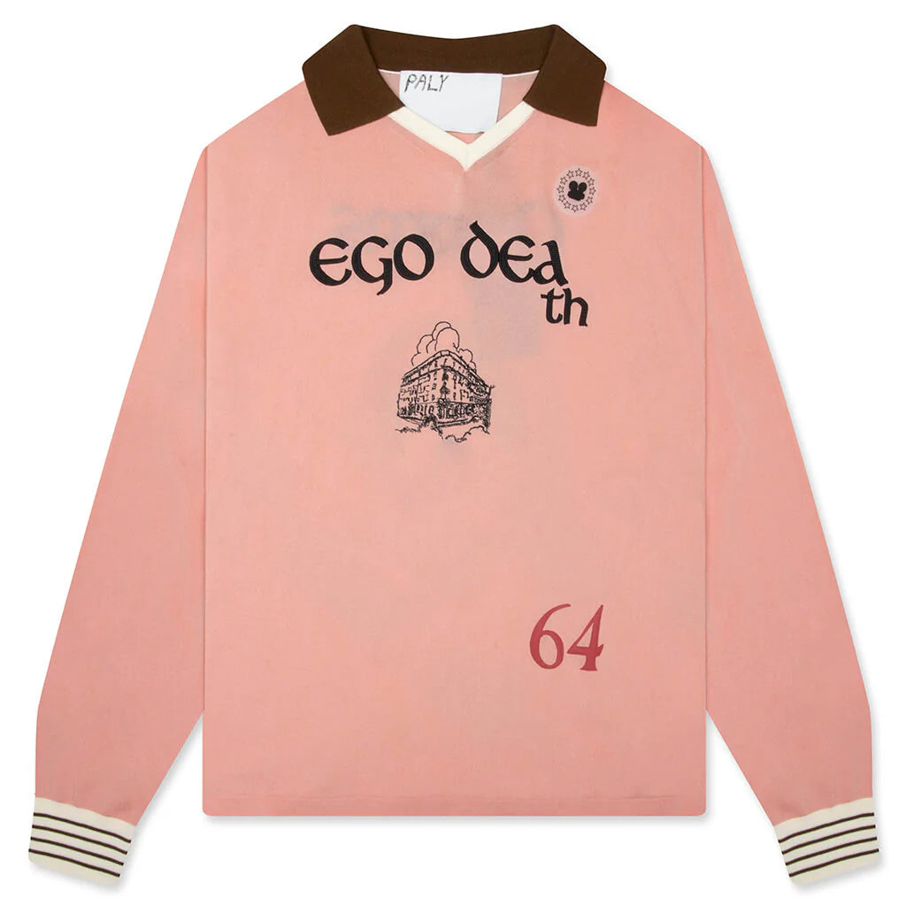 Ego Death Soccer Polo Jersey Pink