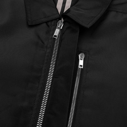 Concealed Zipfront Padded Jacket Black