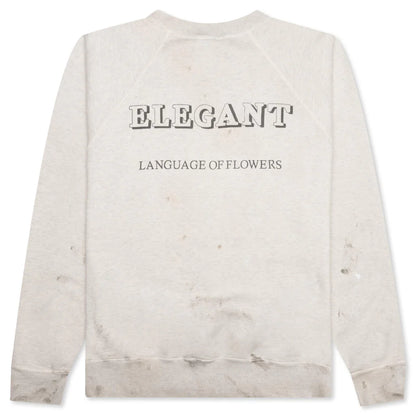 Rose Crewneck Grey