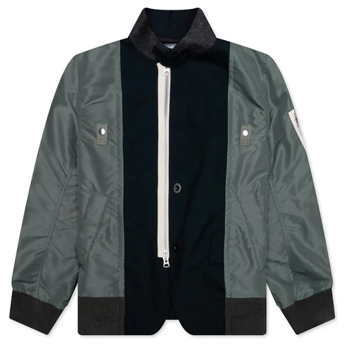 Suiting X Nylon Twill Jacket Navy Khaki