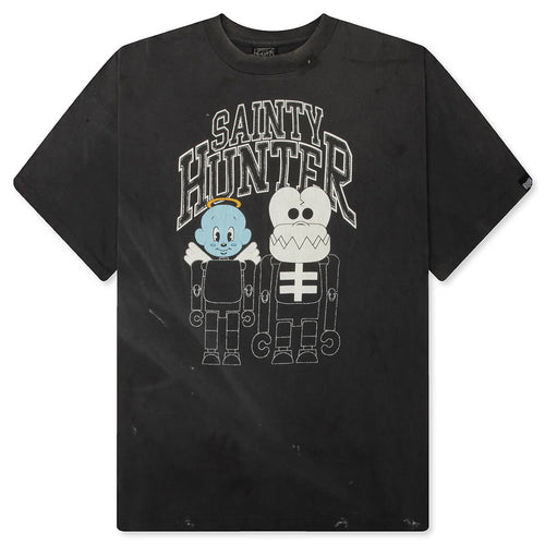 Saint M6 x Bounty Hunter Skull KBaby M S S Tee Black
