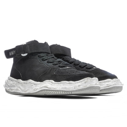 Wayne Brushed Suede High Black