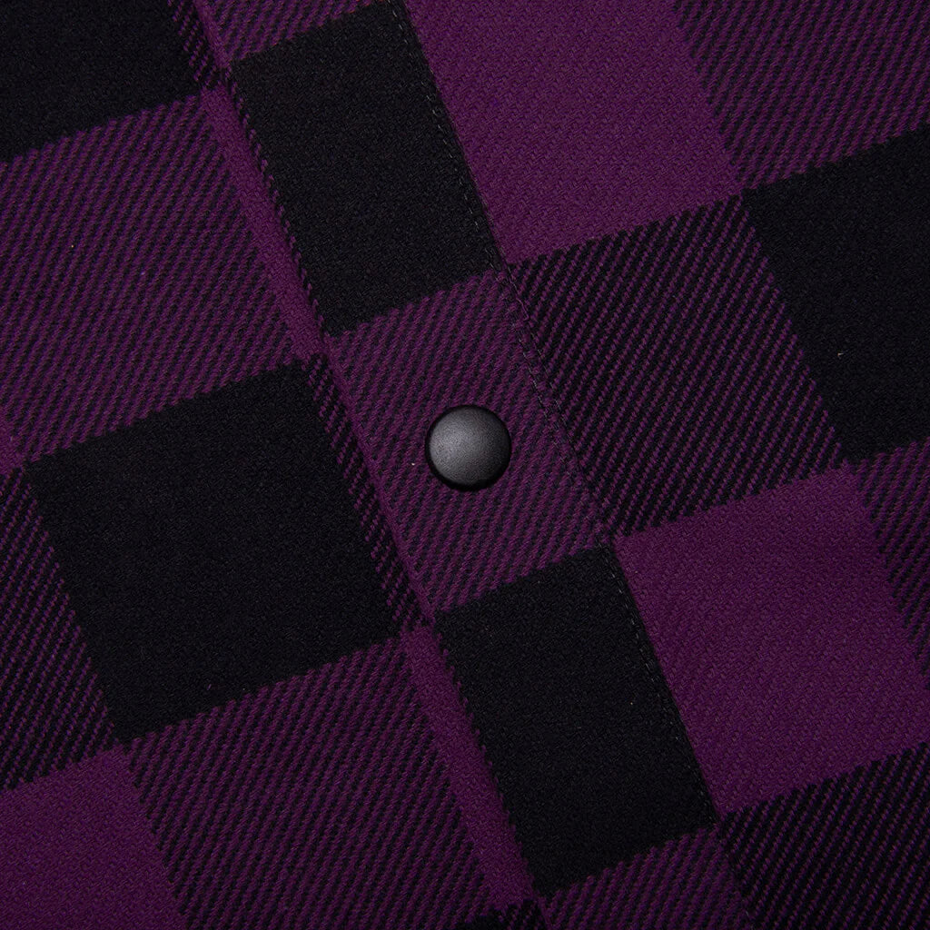 Classic Logo Overshirt Violet White