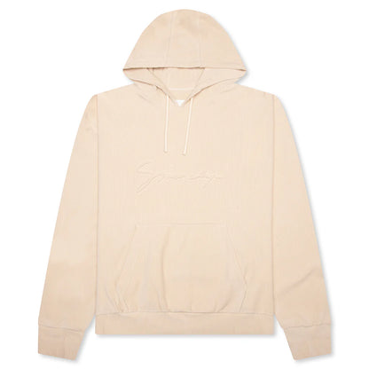 Boxy Fit Velvet Sweatshirt With Pocket Base Clay