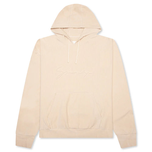 Boxy Fit Velvet Sweatshirt With Pocket Base Clay