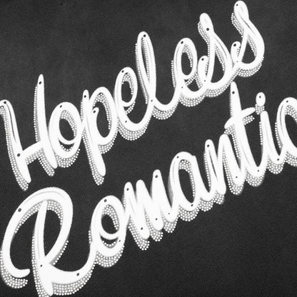 Hopeless Romantic Oversized Crew Black
