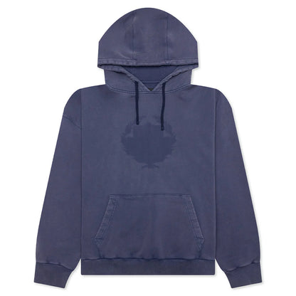 Shadow Oversized Hoodie Medium Blue