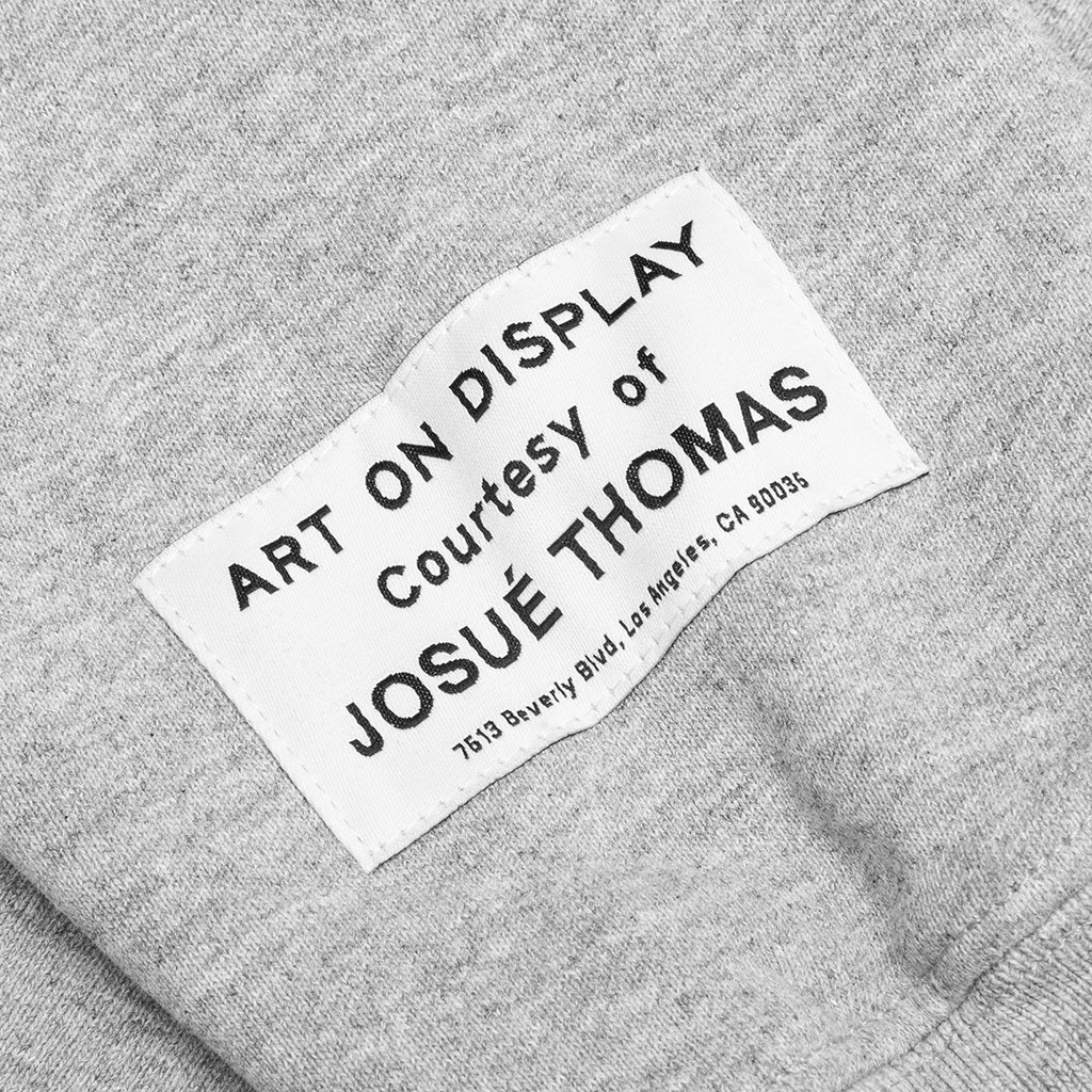 Center Logo Hoodie Heather Grey