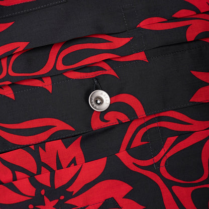 Floral Print Blouson Red
