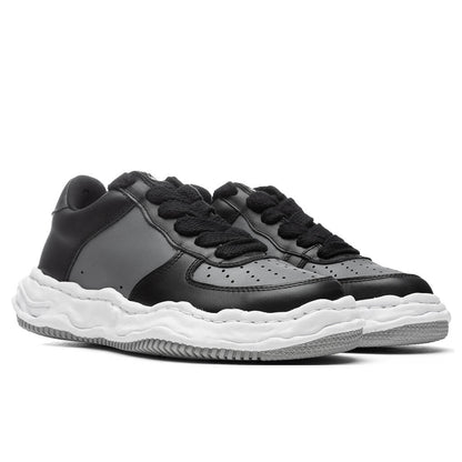 Wayne Low OG Sole Leather Sneaker Black Grey