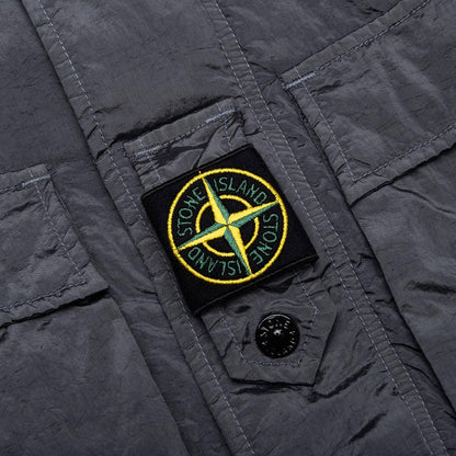 Nylon Coach Jacket Lead Grey