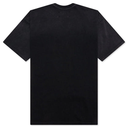 Studded Logo Tee Washed Black