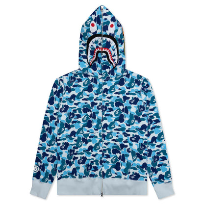 Abc Camo Shark Full Zip Hoodie Blue