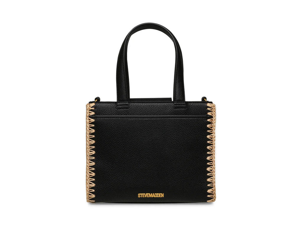 Bolso Steve Madden Baris Negro y Dorado para Mujer