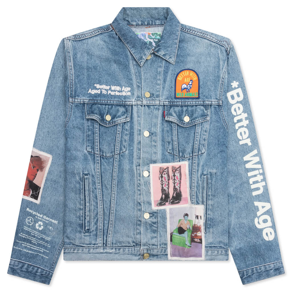 Portrait Denim Jacket Multi